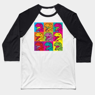 T-Rex Pop Art Baseball T-Shirt